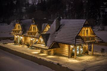 Фото номера Шале с двумя спальнями Шале TatryTop Domki nad Białką г. Чарна-Гура 10